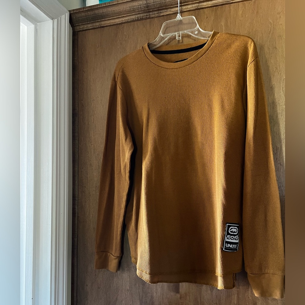 Ecko Unlimited Gold Long Sleeve with Logo Patch